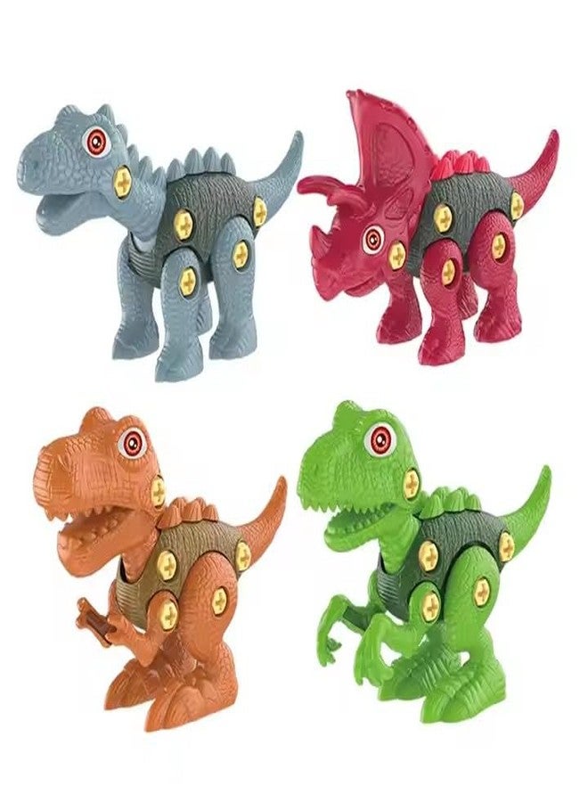 Aganta Dinosaur Pack of 4 with 1 Screwdriver Take Apart Dino Kids Building Learning Toys for 3+ Year - Image 2